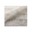 Pure white customized logo clothing zipper head wrapping tissue paper custom